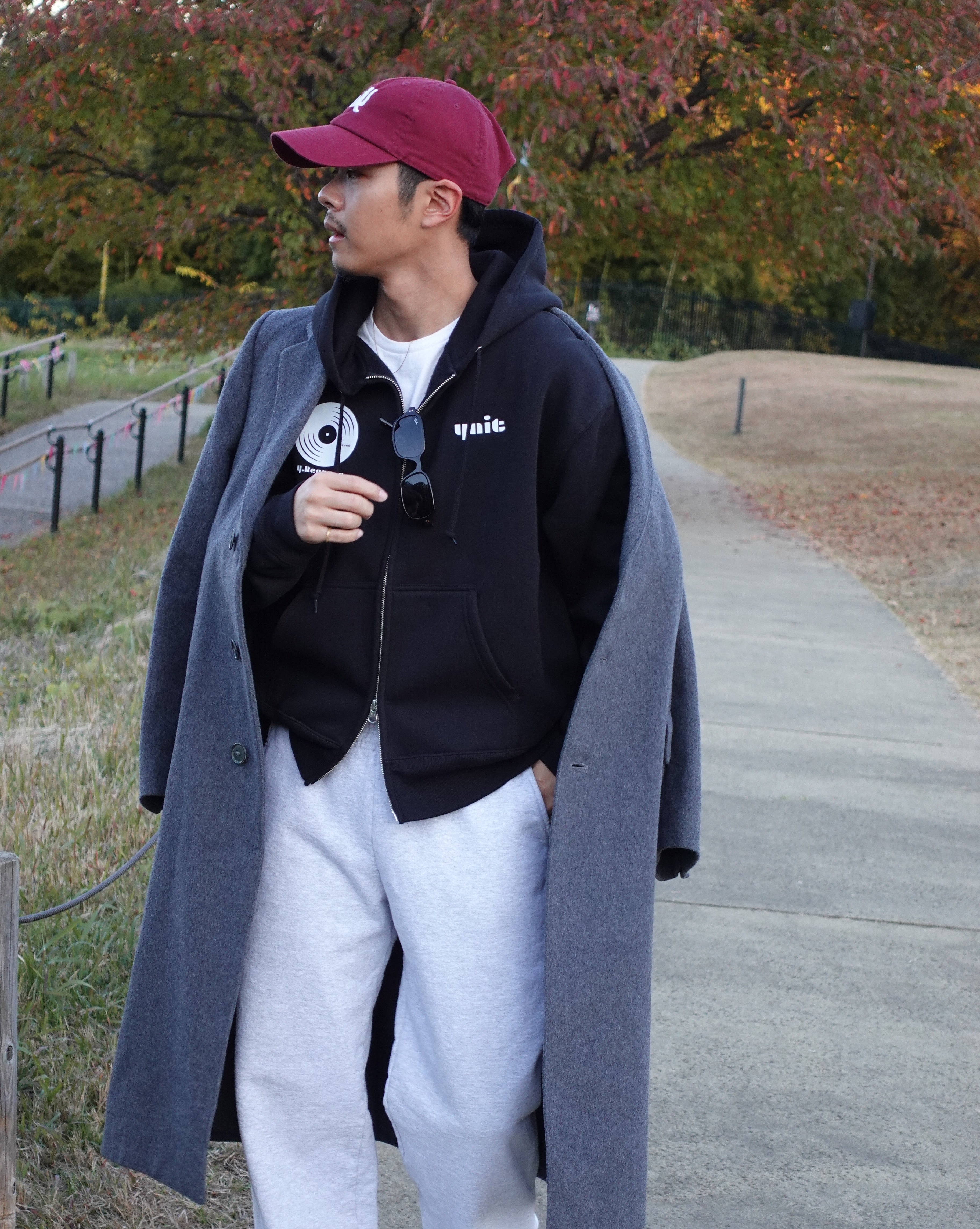 Fløjl Double Zip Hoodie